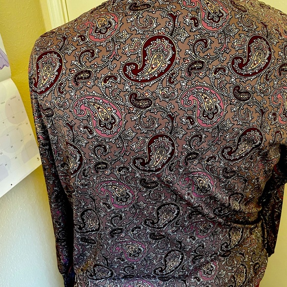 Fire Island Woman vintage paisley blouse - Picture 2 of 4